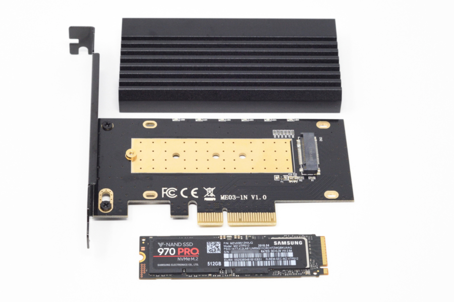 SAMSUNG 970 PRO 512GBを購入【AINEX PCIe変換カード AIF-08もレビュー】